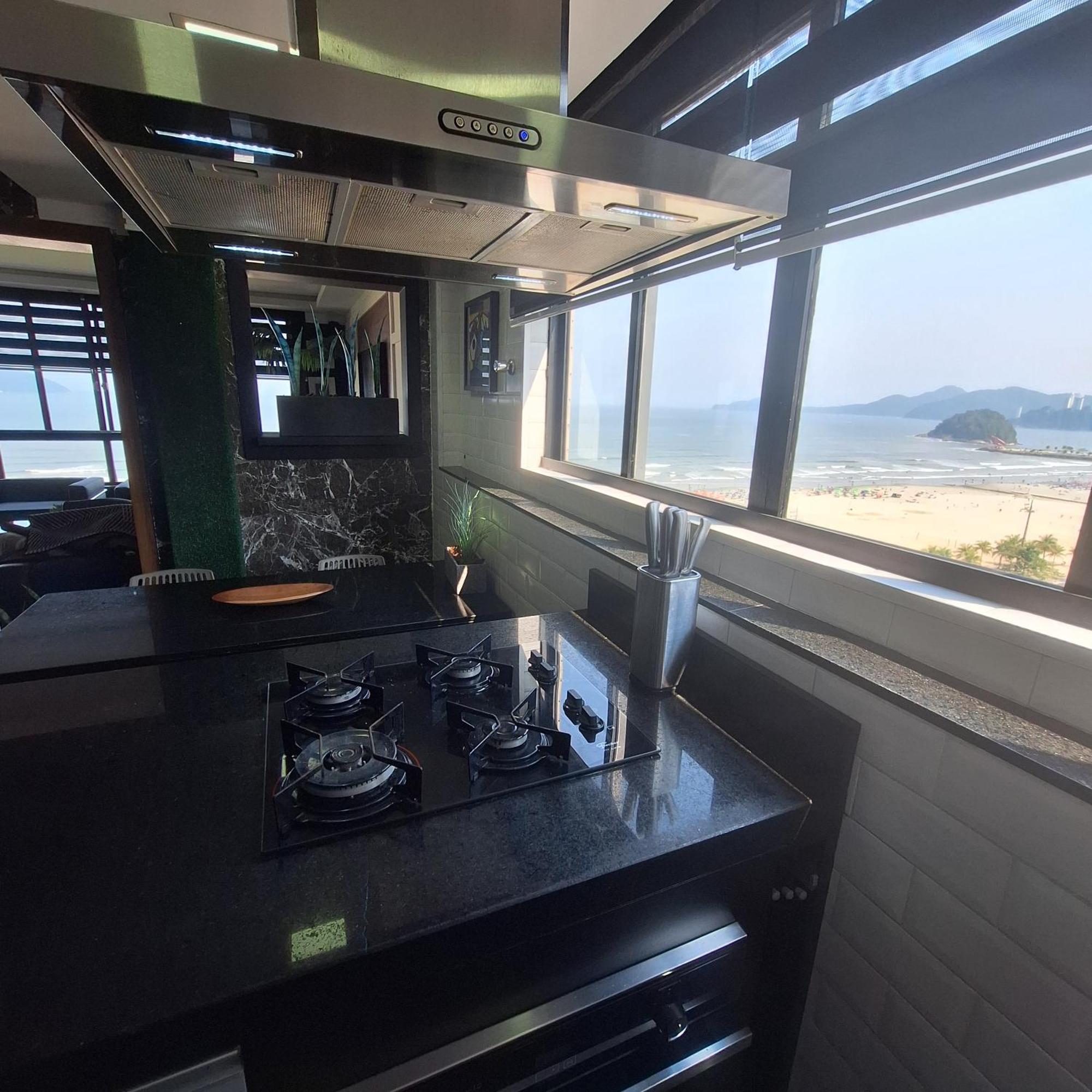 Apartamento Frente Mar Moderno 130M2 サントス エクステリア 写真